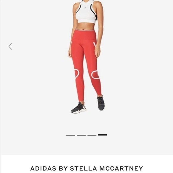 Stella McCartney for Adidas Red TP tights work out pants XXS - Picture 2 of 12
